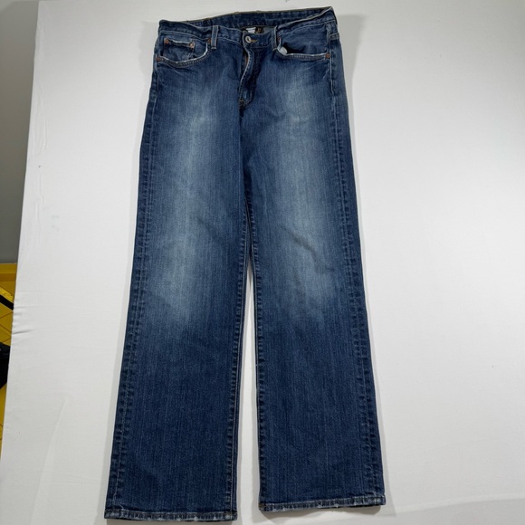 Lucky Brand 181 Bootleg Jeans Men’s 34x32 Blue Made in USA Cotton Blend Denim - Picture 1 of 12